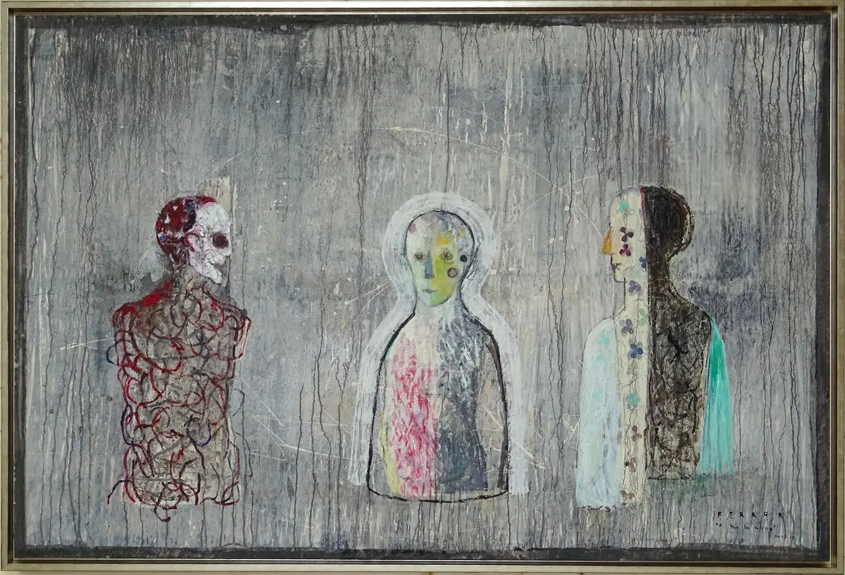 À tous les miens, Mixed media on canvas, 2018